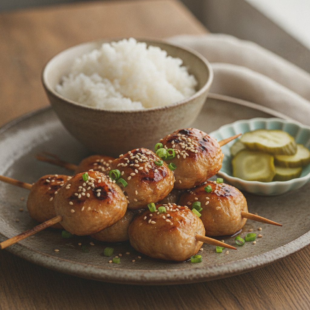 Grilled Chicken Meatball Skewers (Gluten-Free)