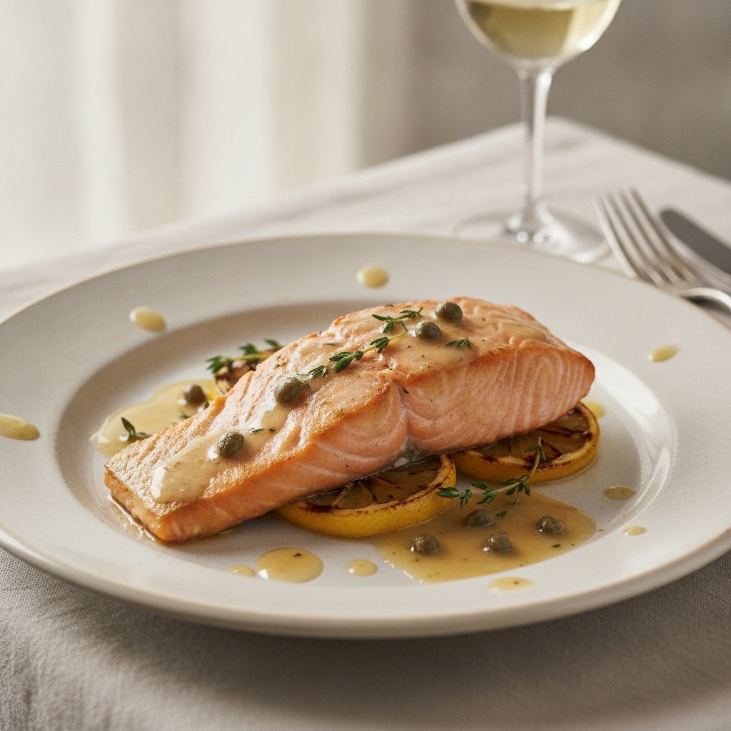 French Roast Salmon with Lemon