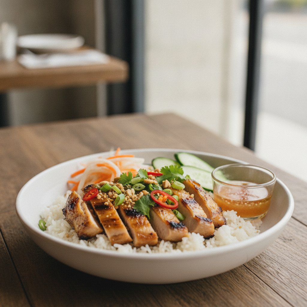 Rice with Lemongrass Grilled Chicken