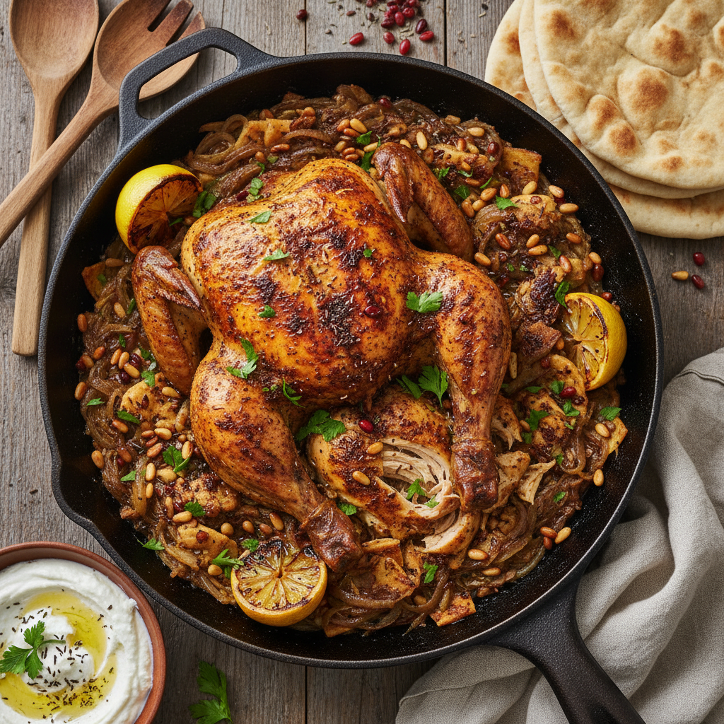 Chicken Msakhan Roasted One Pan