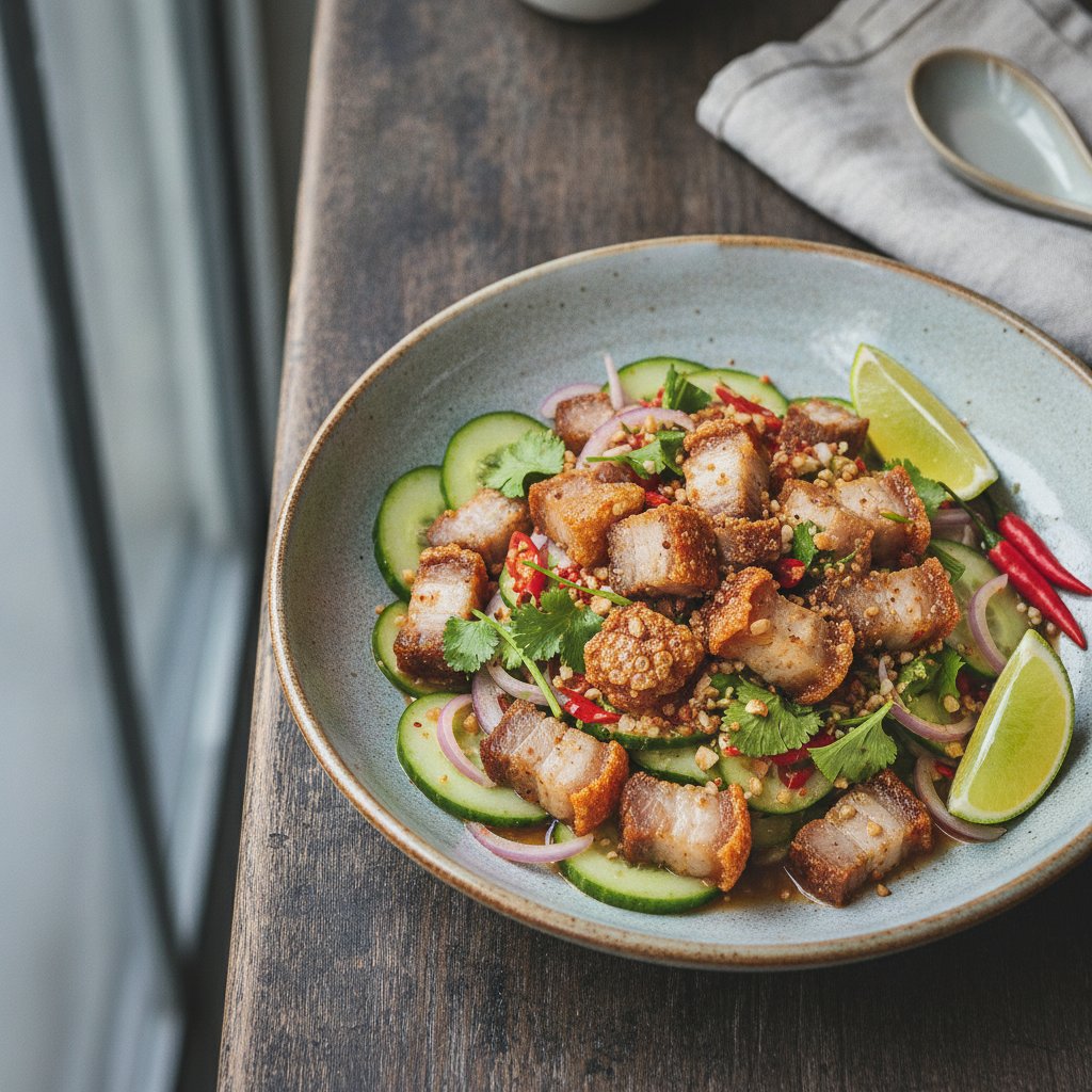 Crispy Pork Belly Salad