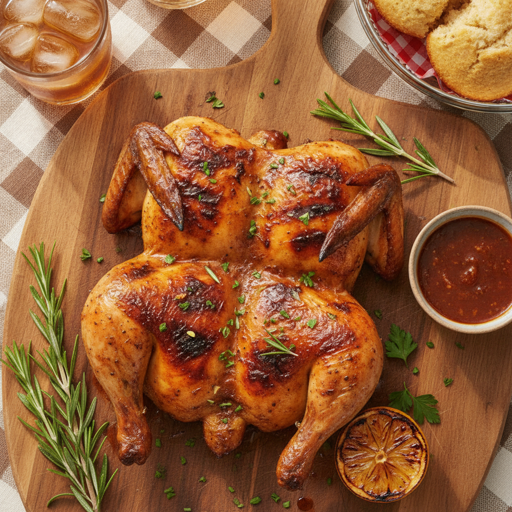 Spatchcock Grilled Chicken