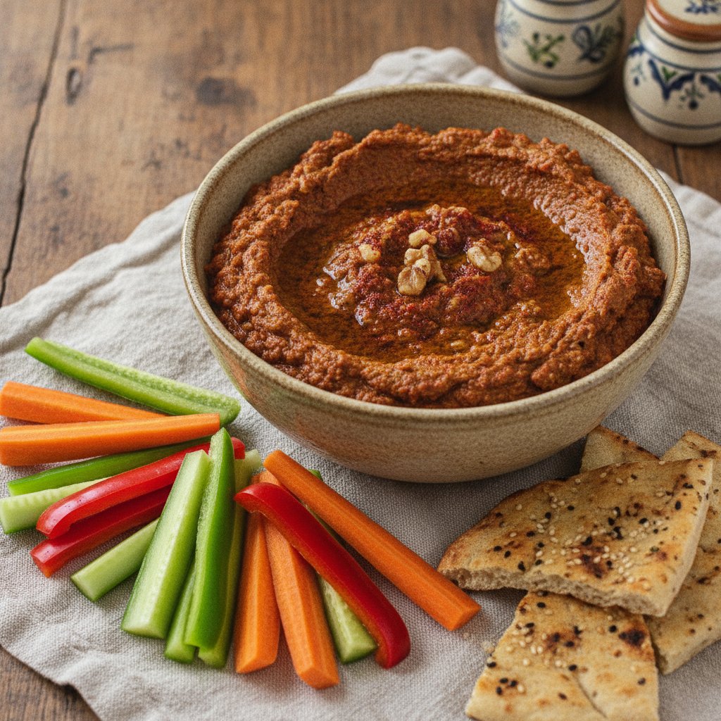 Red Pepper Walnut Dip (Gluten-Free)