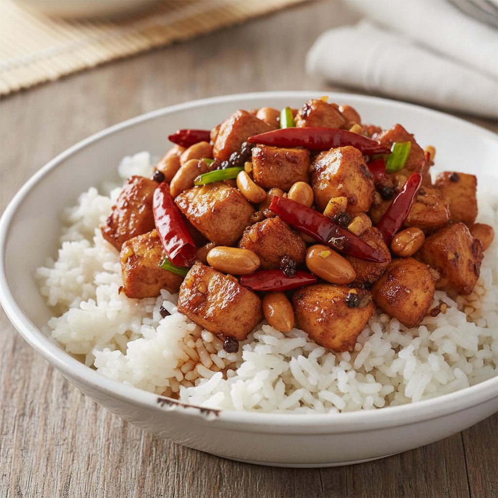 Kung Pao Chicken Rice Bowl