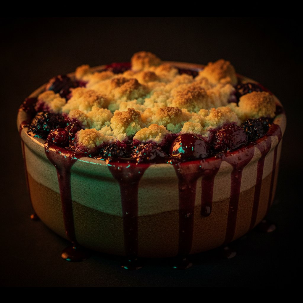 Bleeding Berry Crumble