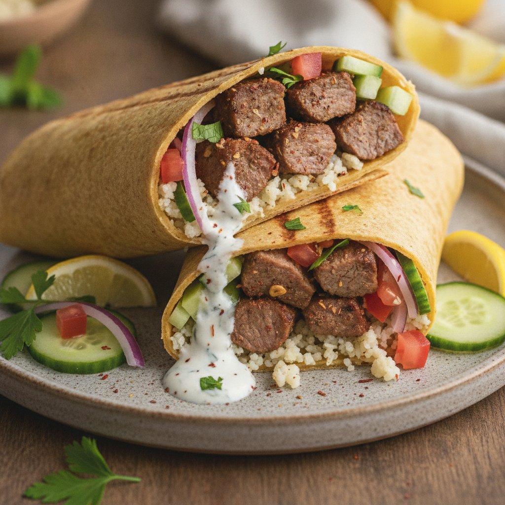 Grilled Lamb Wrap (Keto)