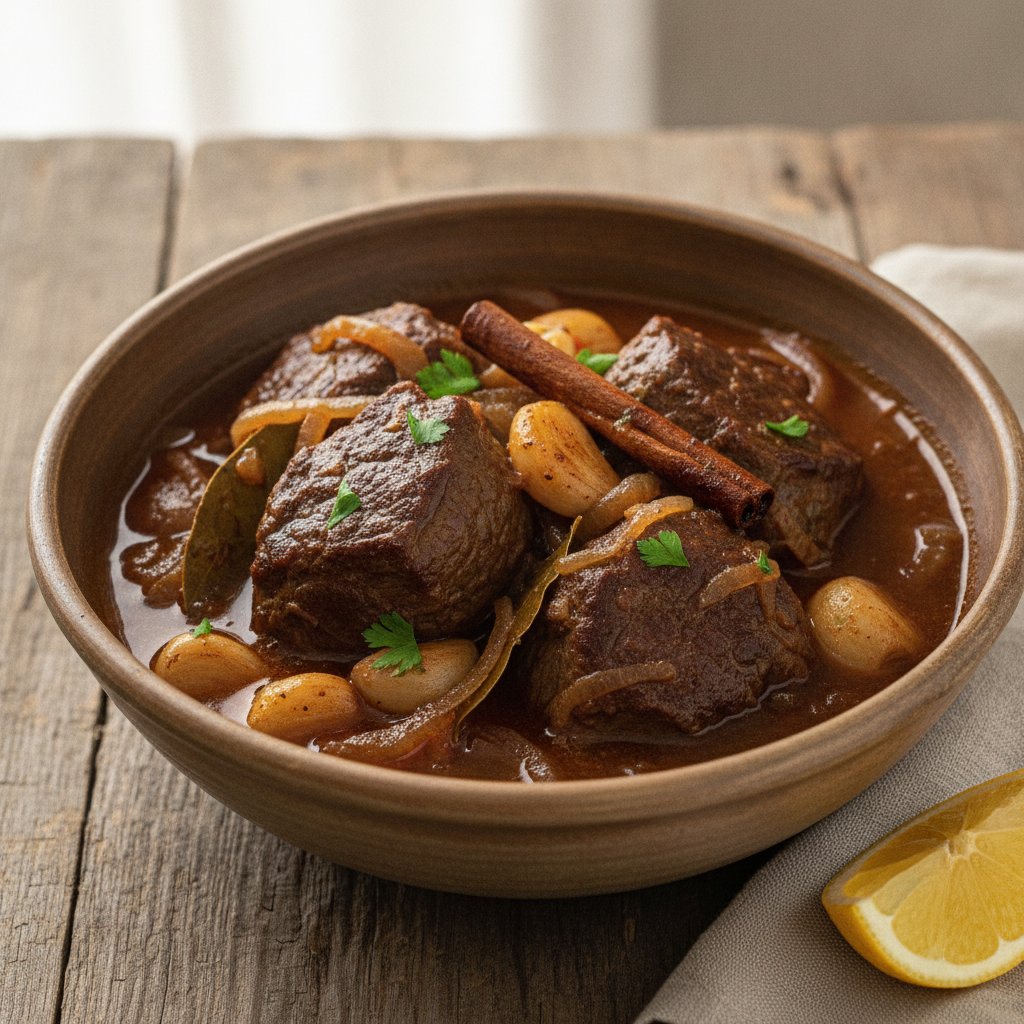 Braised Beef and Onion Stew (Low-Calorie)