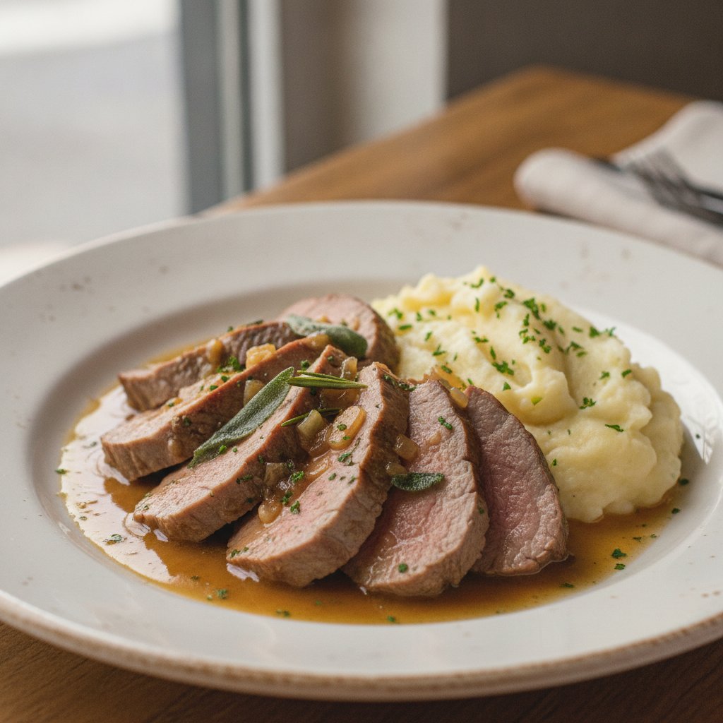 Roast Veal with White Wine