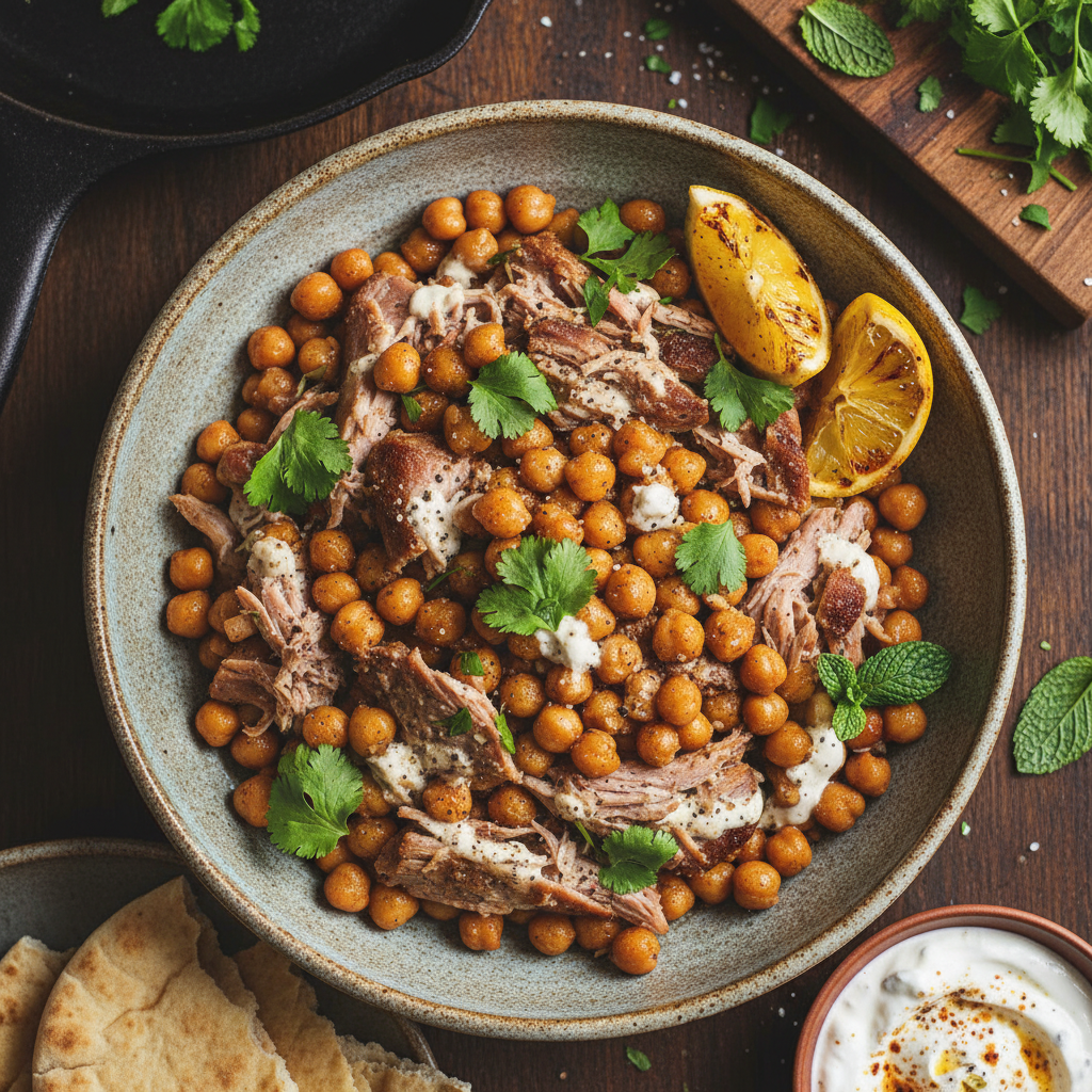 Smoky Lamb and Chickpea Bowl
