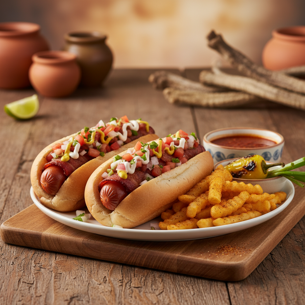 Arizona Sonoran Hot Dog Plate
