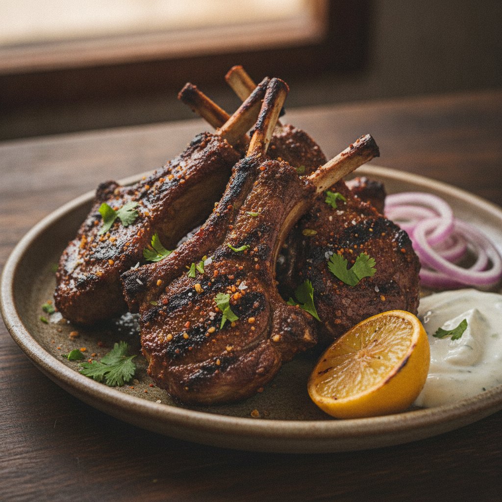 Grilled Lamb Ribs with Spices