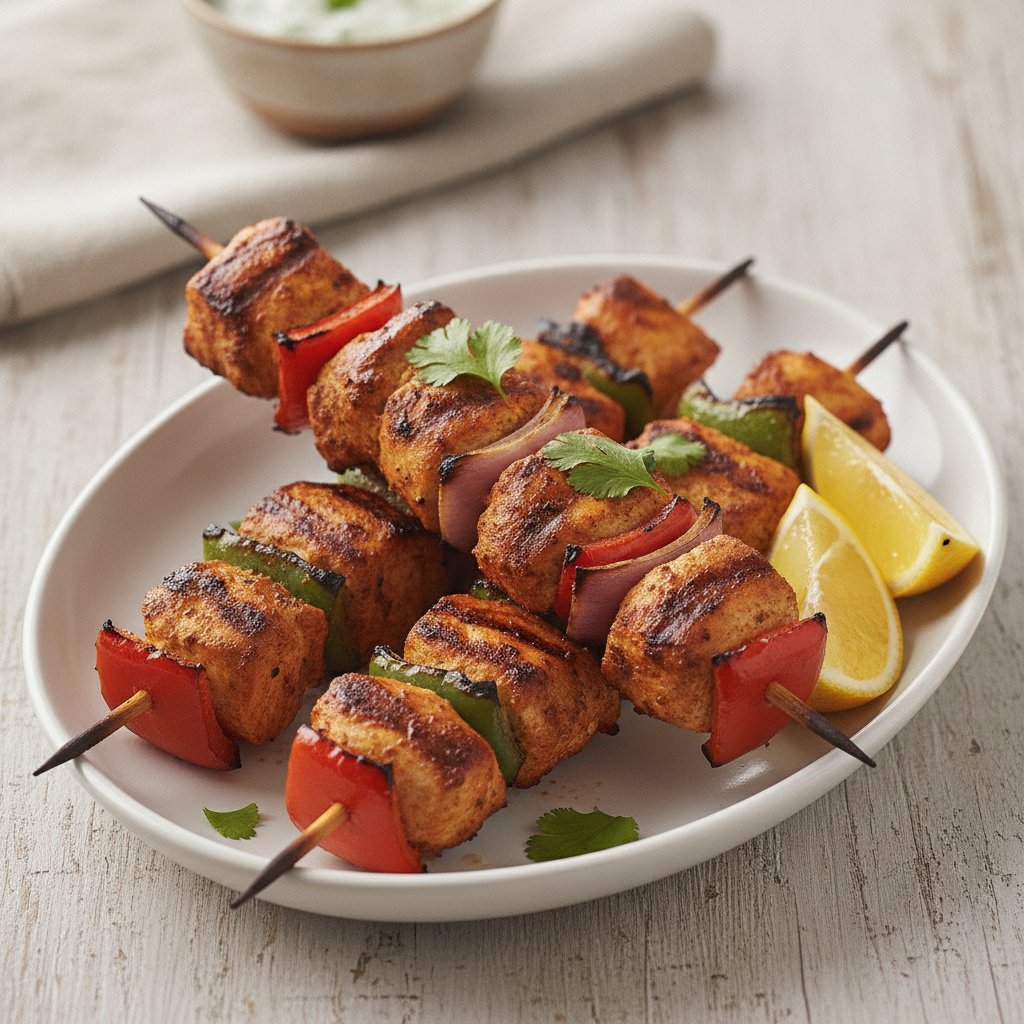 Spiced Chicken Skewers (Low-Calorie)