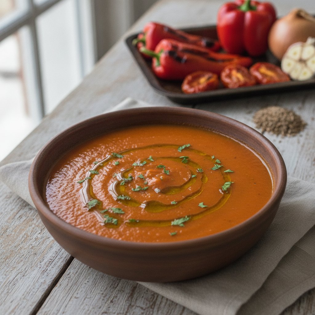 Roasted Tomato and Pepper Soup