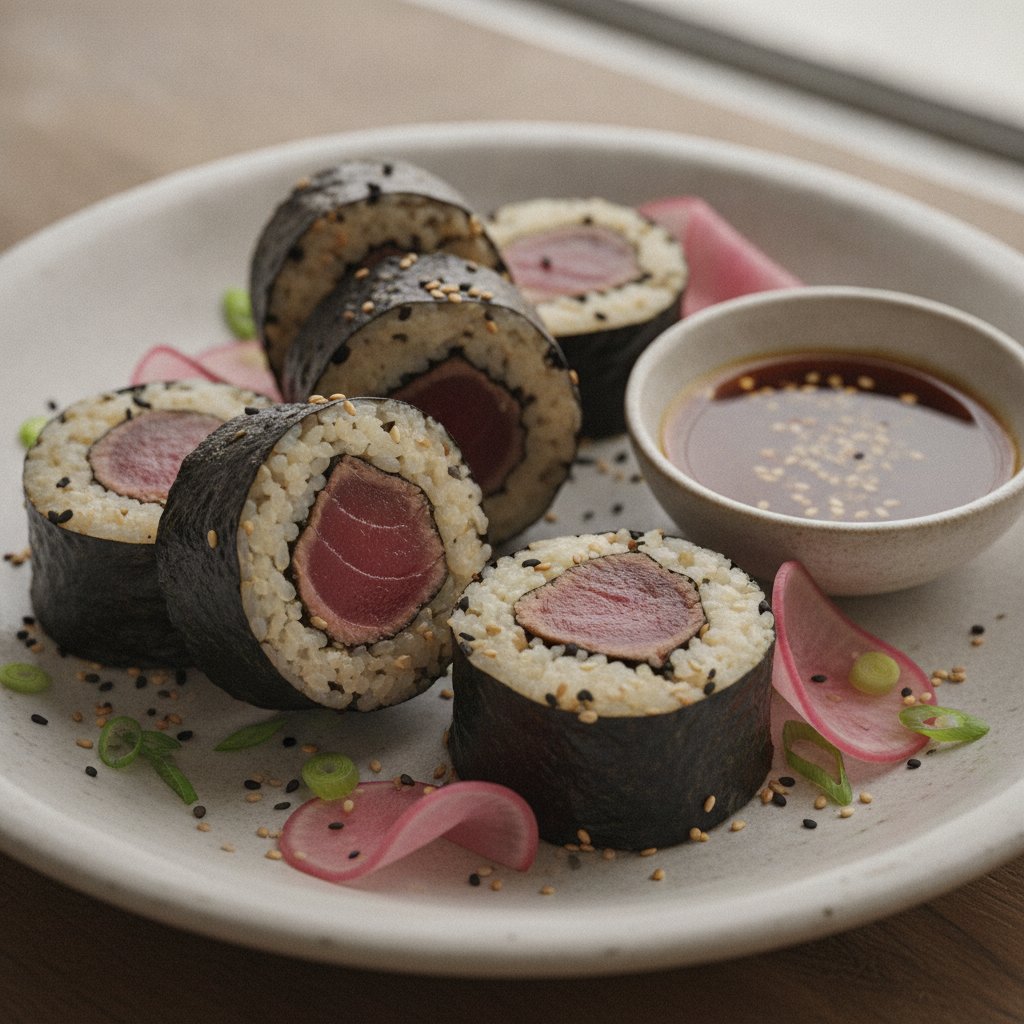 Grilled Tuna Rice Rolls