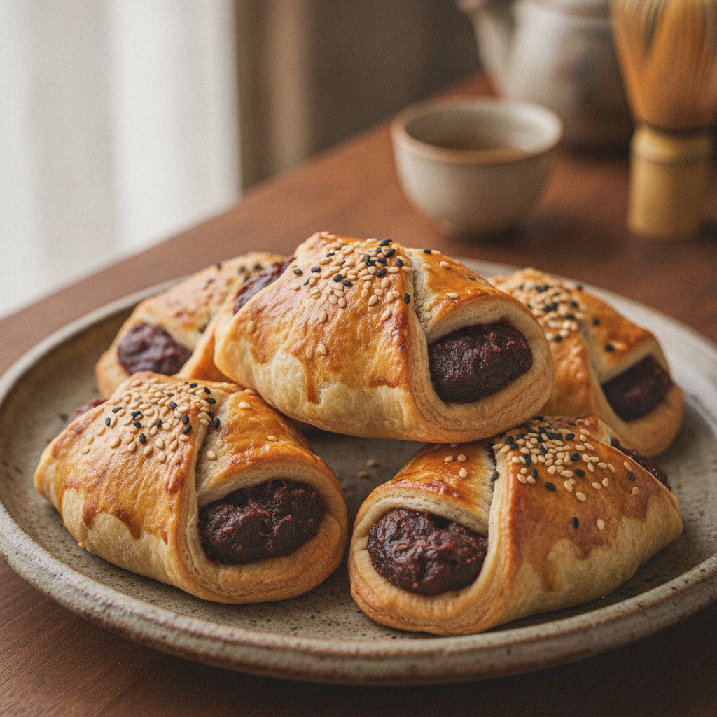 Sweet Red Bean Stuffed Pastry