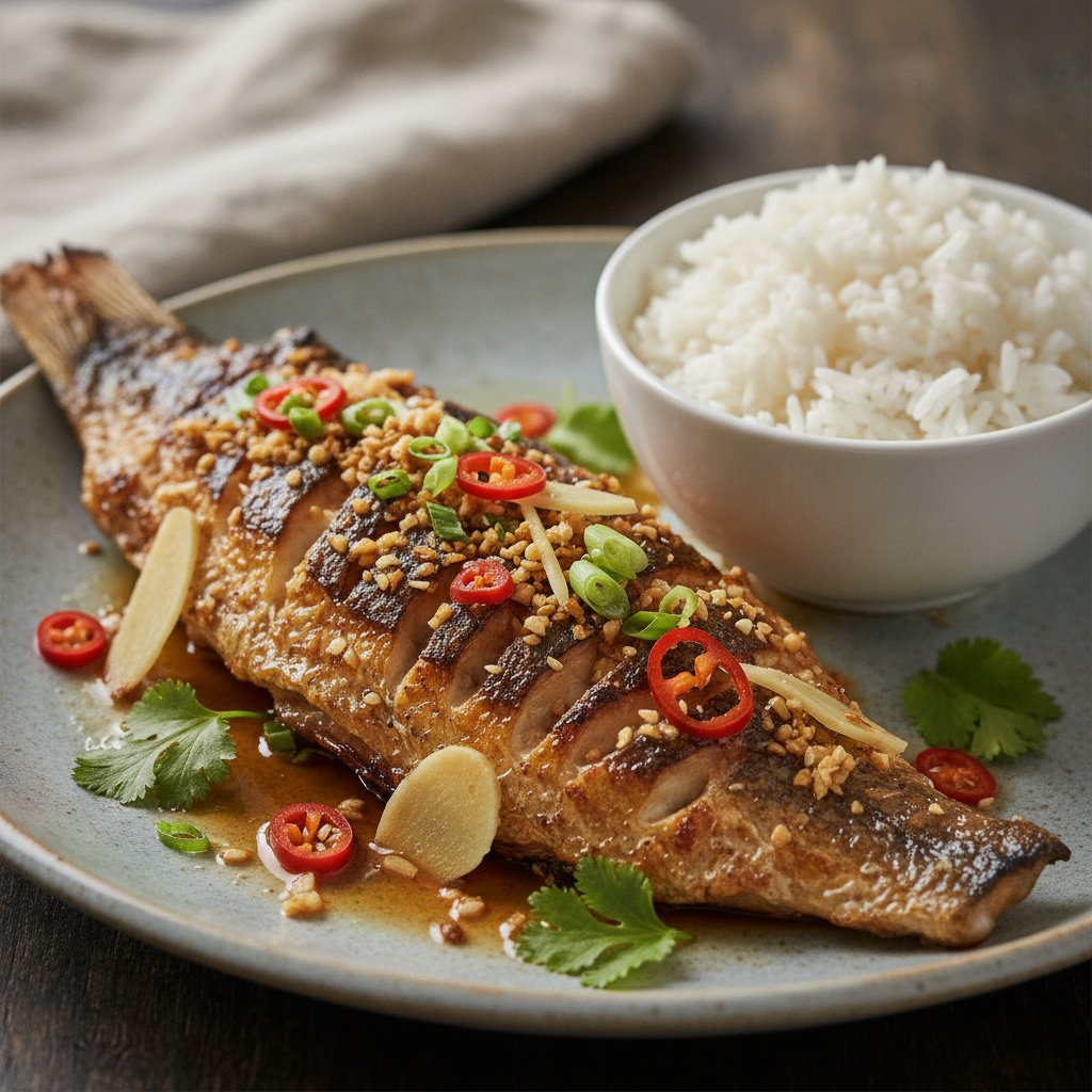 Grilled Snapper with Garlic and Chili