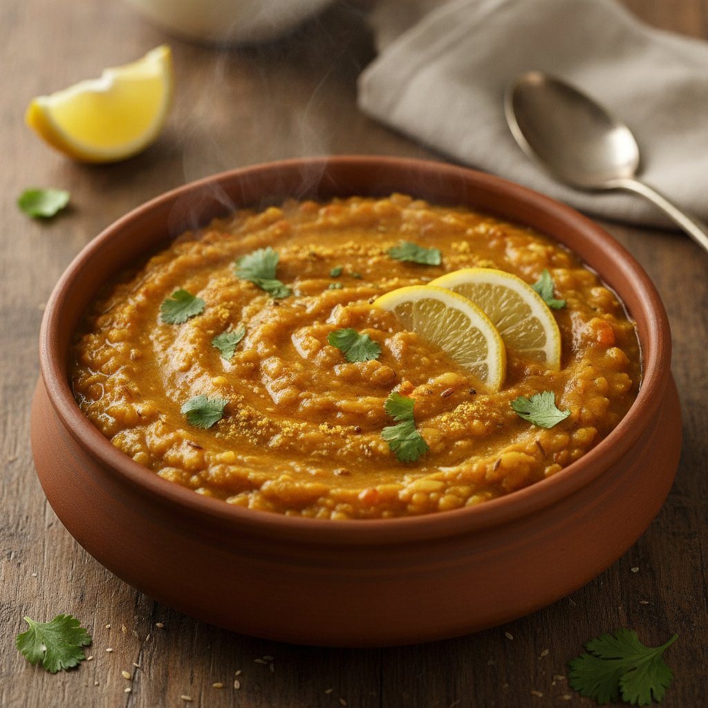 Lentil and Rice Porridge (Low-Calorie)