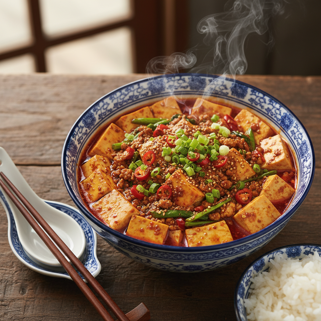 Sichuan Vegan Mapo Tofu