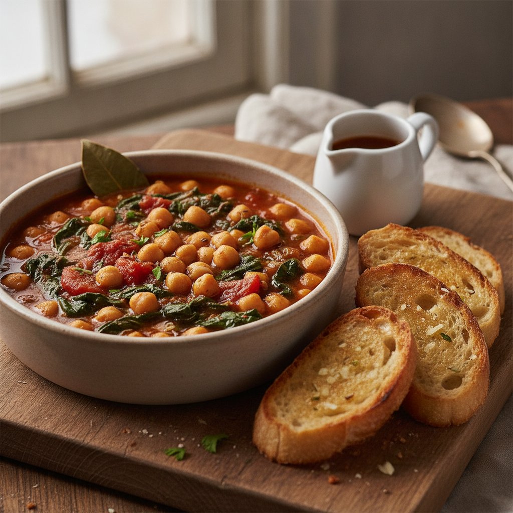 Spanish Chickpea and Spinach Stew
