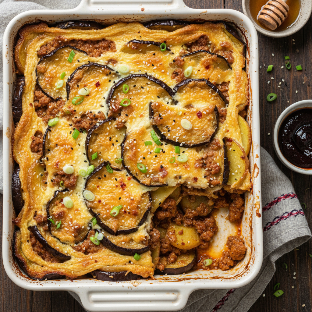Gochujang and Honey Moussaka