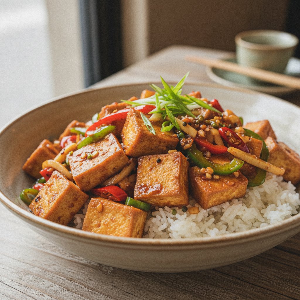 Spicy Tofu Stir Fry