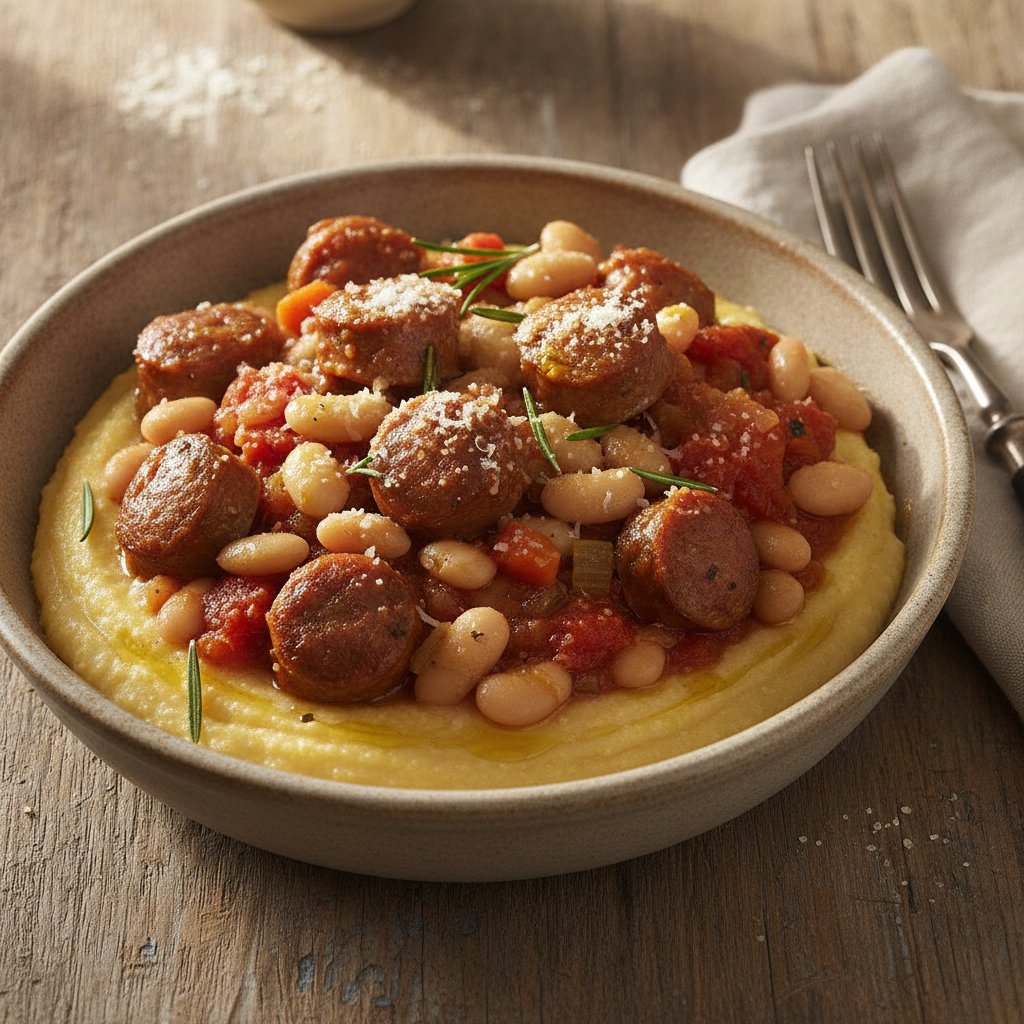 Sausage and Bean Stew Bowl