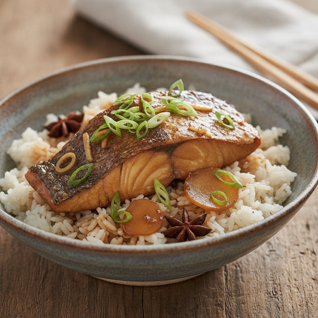 Braised Fish Rice Bowl