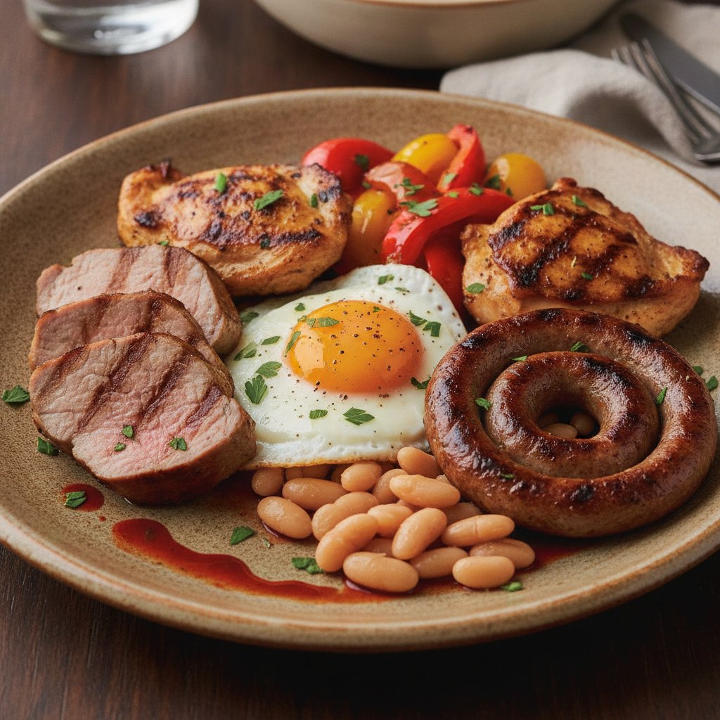 Grilled Mixed Meat Platter (High-Protein)