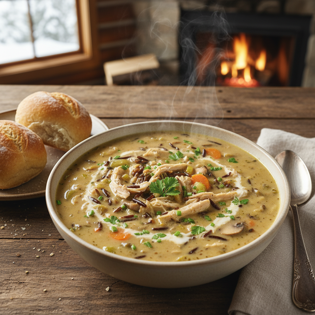 Minnesota Chicken Wild Rice Soup Bowl