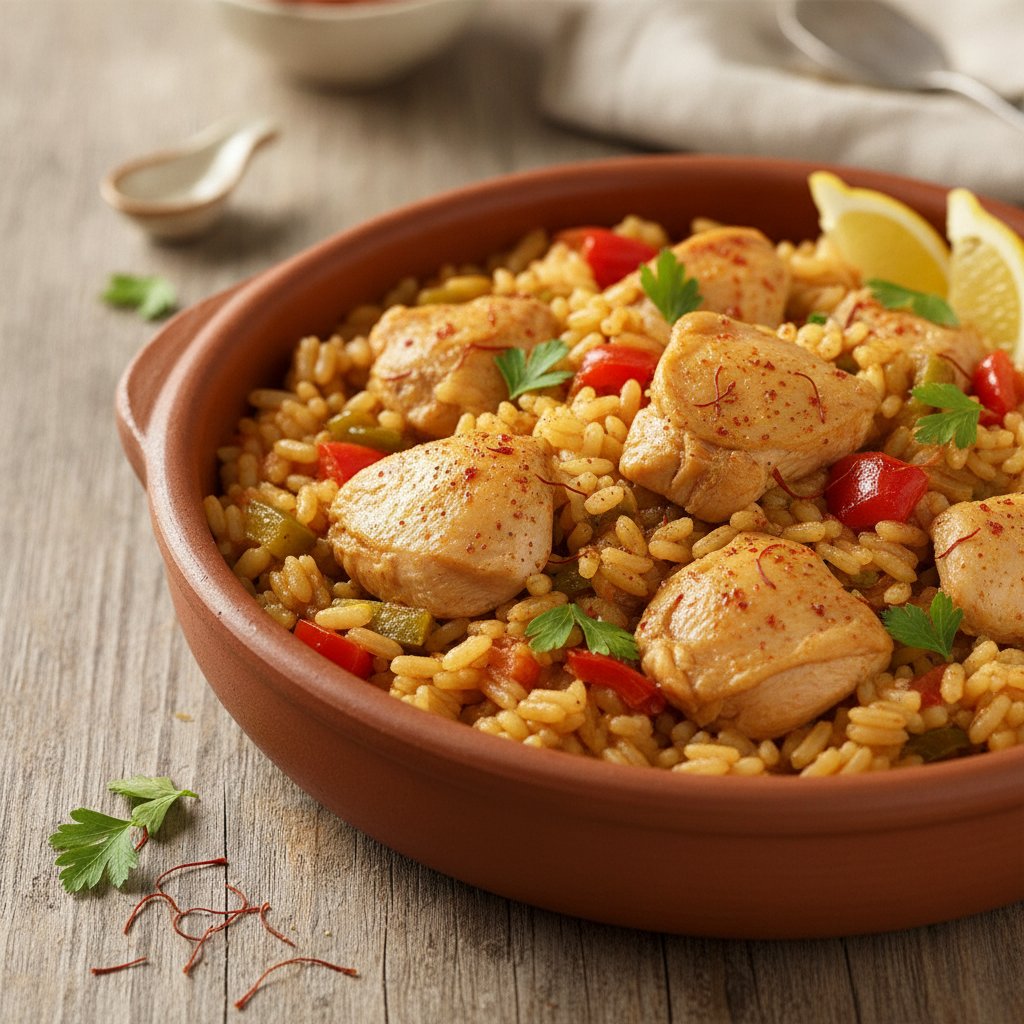 Chicken and Vegetable Rice Pot (Low-Calorie)