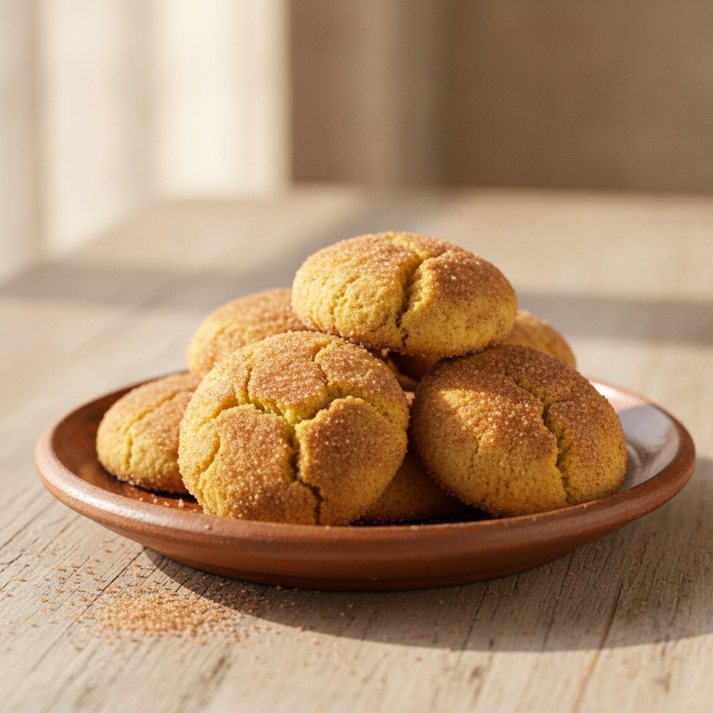 Polvorones de Maíz (Mexican Cornmeal Sugar Cookies)