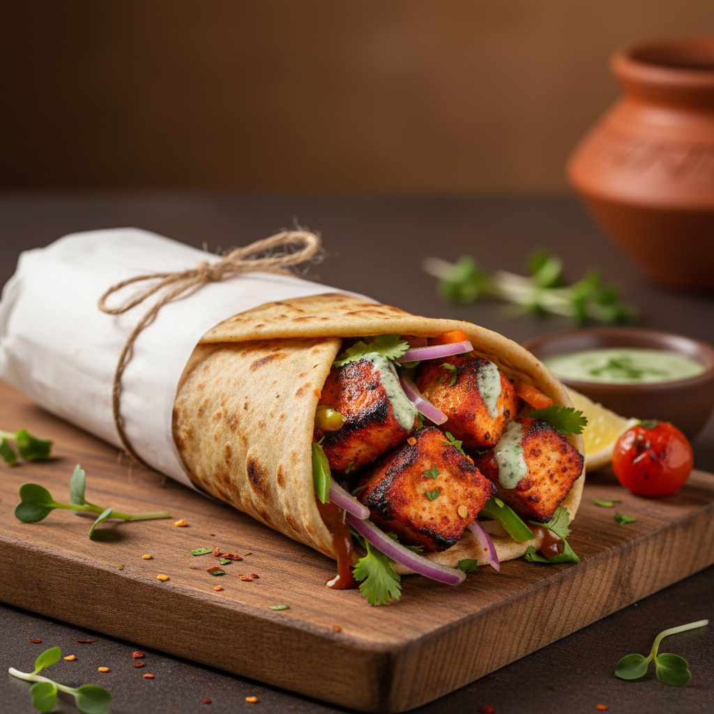 Fish Tikka Frankie Roll