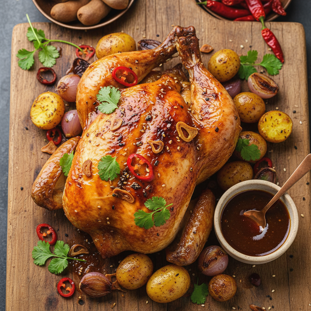 Tamarind Butter Roast Chicken