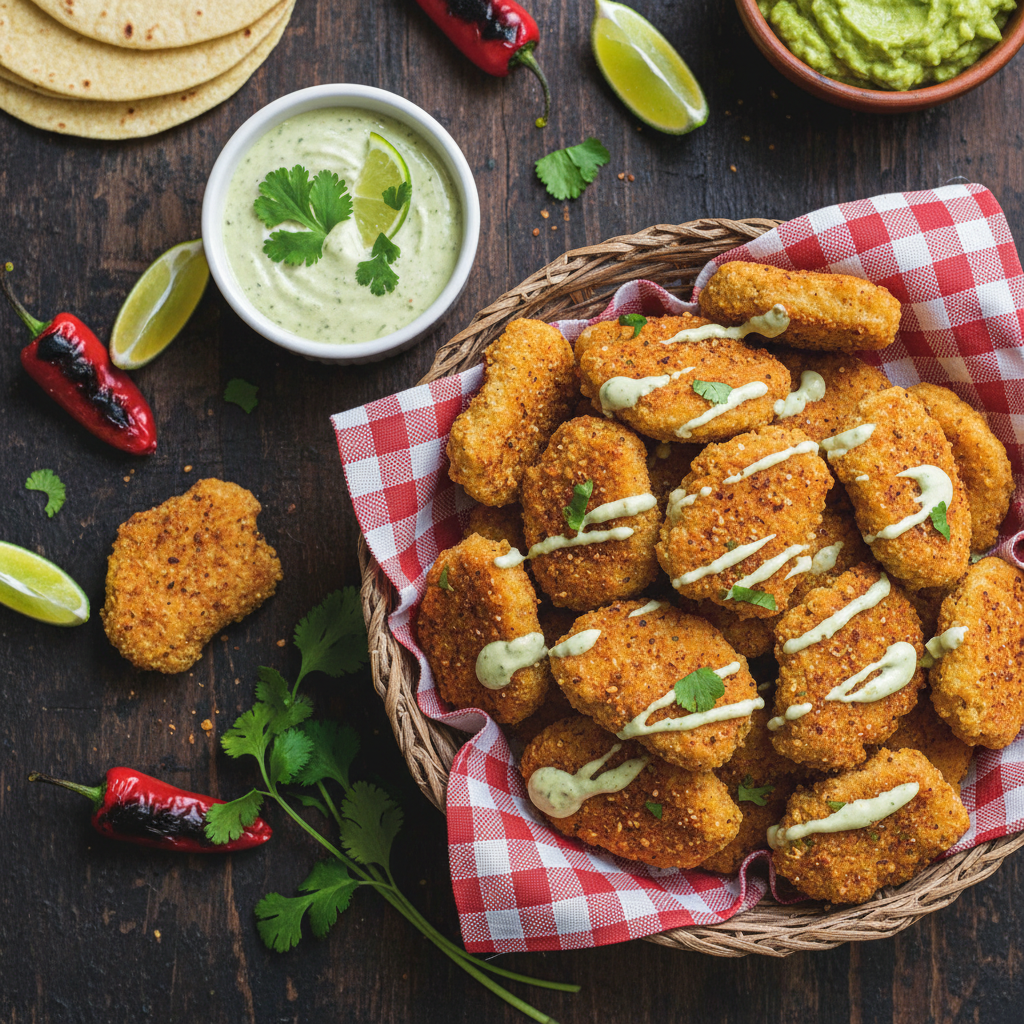 Air Fryer Chipotle Lime Chicken Nuggets