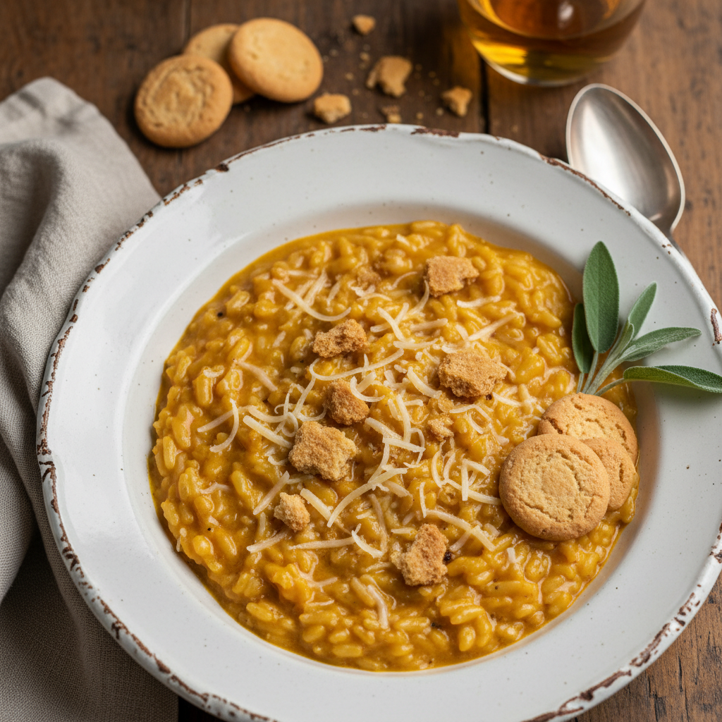 Risotto di Zucca con Amaretti Mantovano