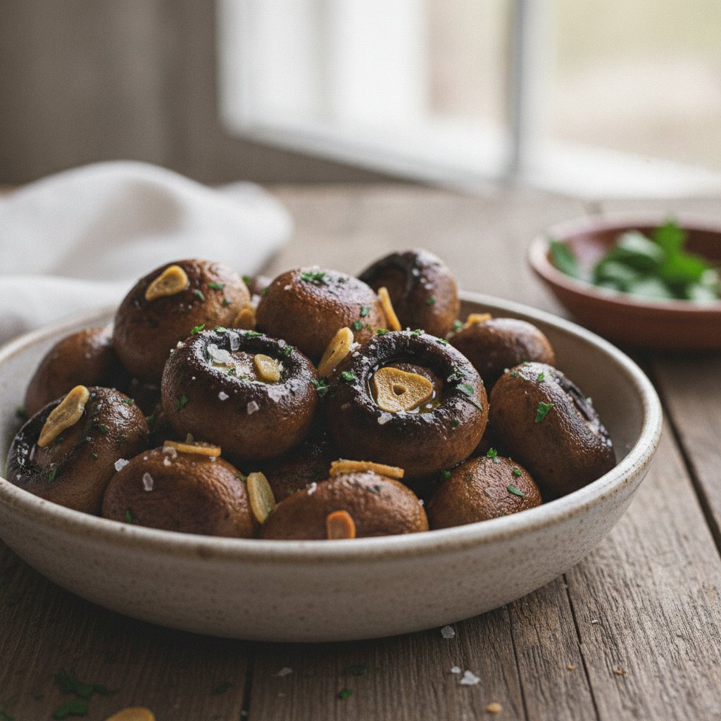 Grilled Mushrooms with Garlic