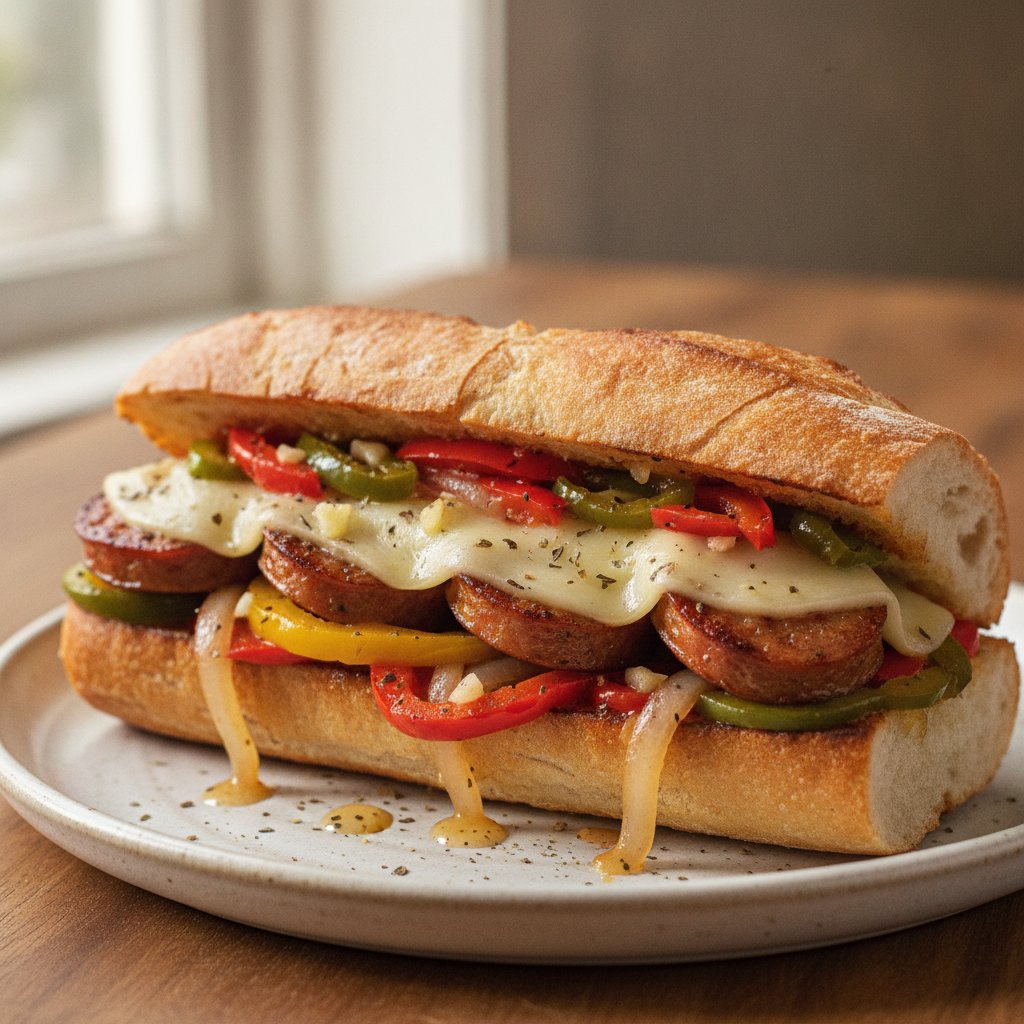 Sausage and Peppers Sandwich