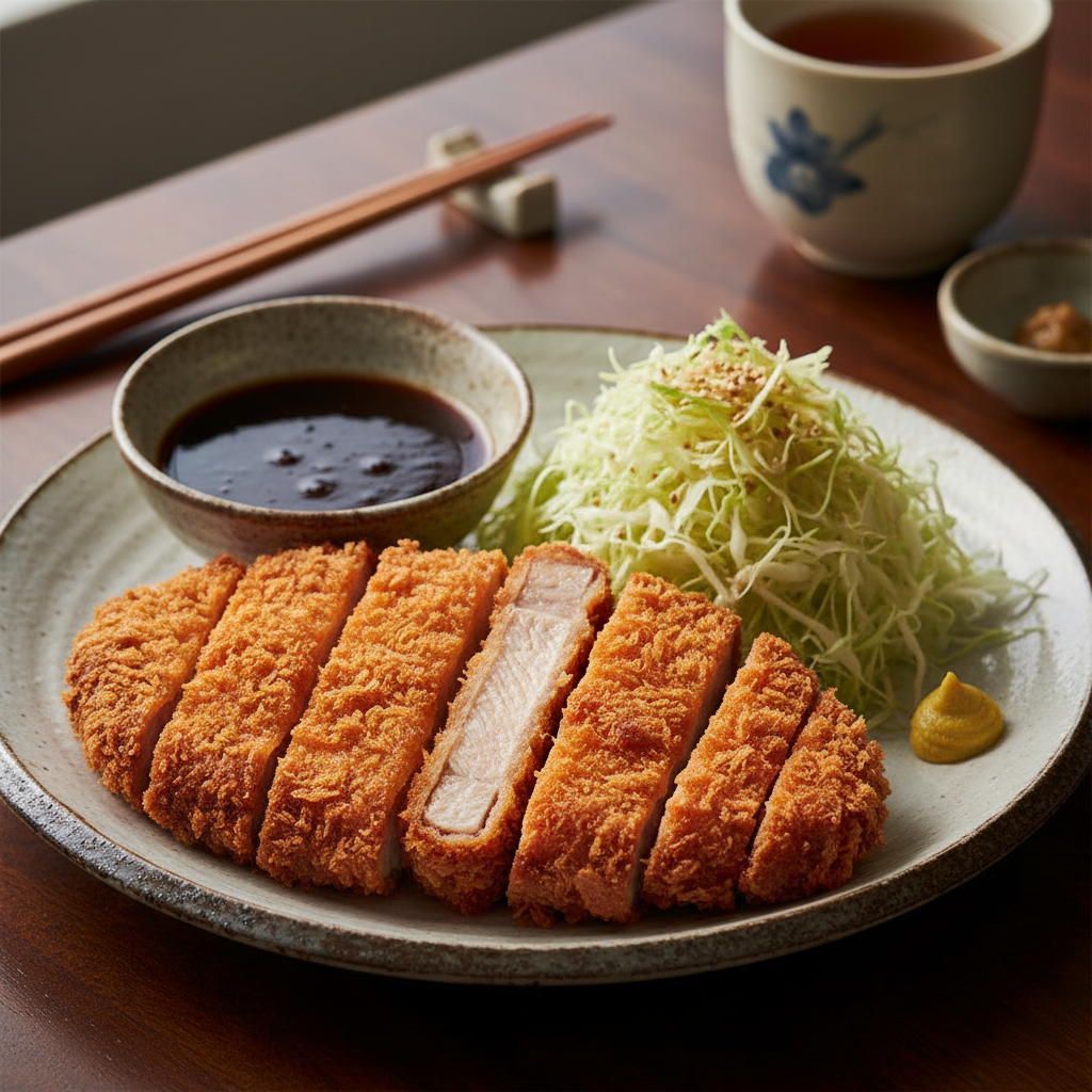 Crispy Fried Pork Cutlet — Tonkatsu