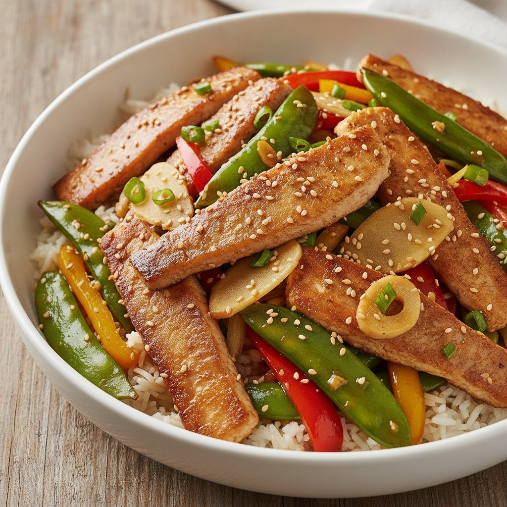 Trout and Ginger Stir Fry