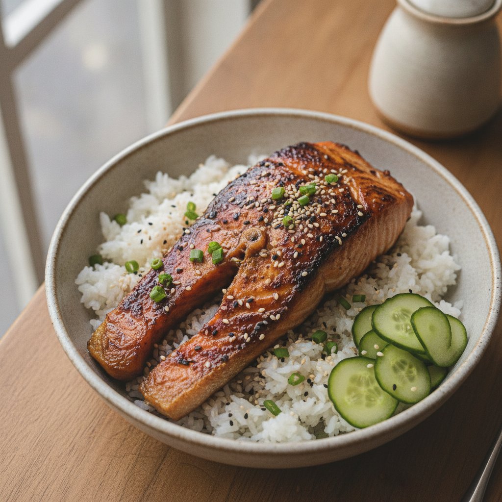 Grilled Soy Glazed Salmon