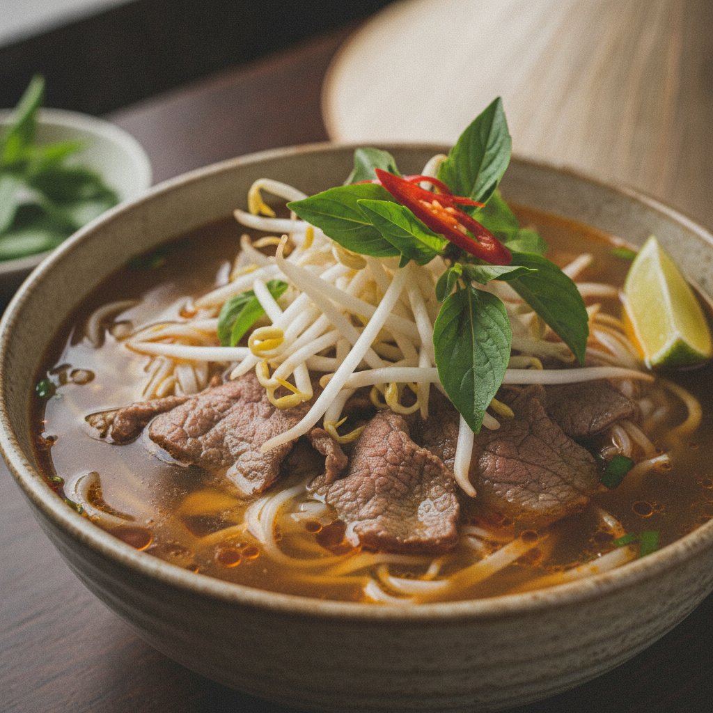 Spicy Beef Noodle Soup Bowl