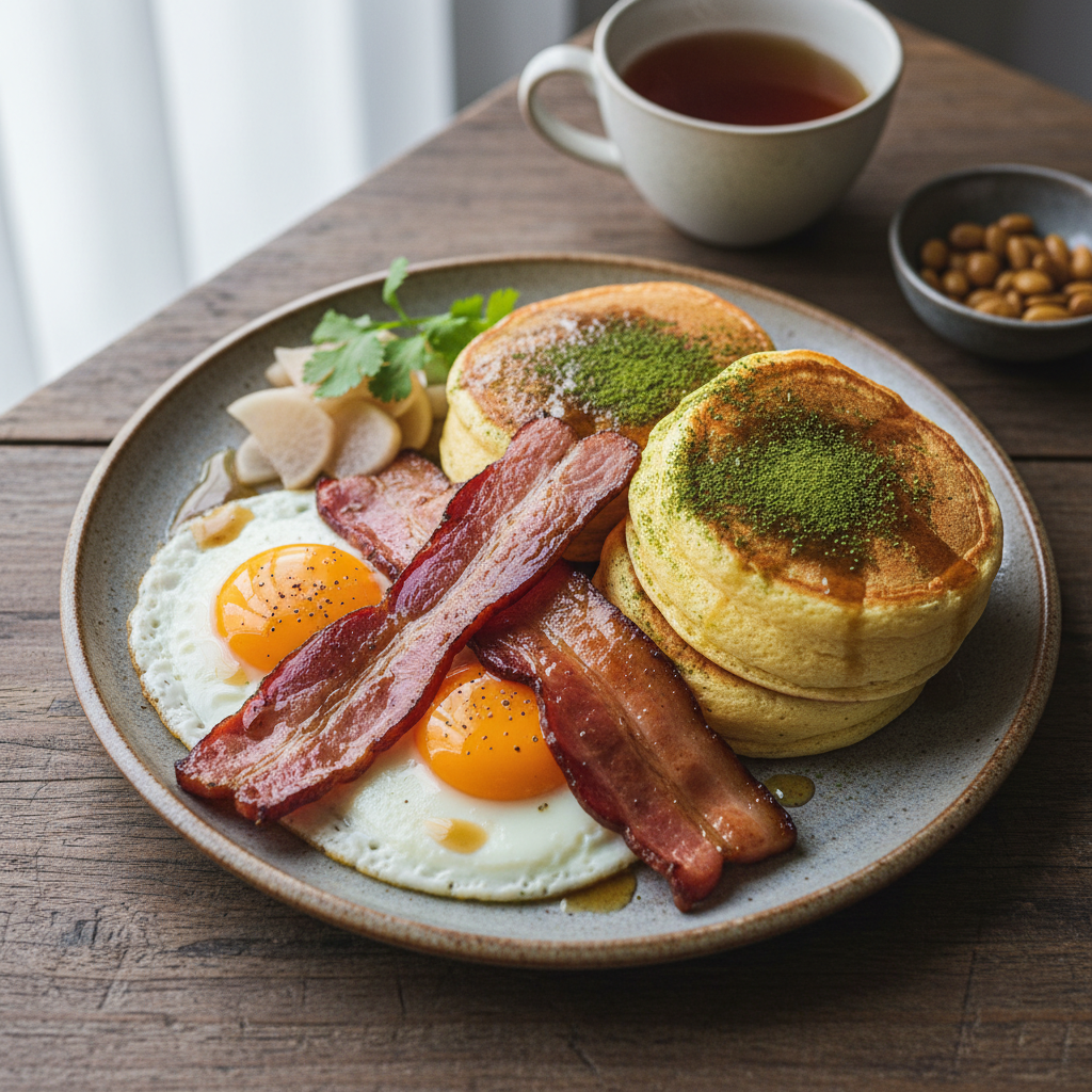 Maple Miso Bacon and Egg Brunch