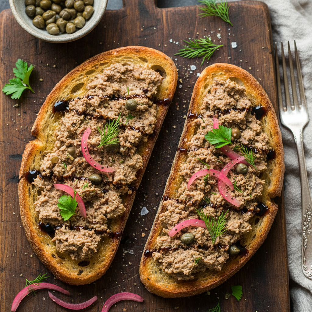 New York Chopped Chicken Liver Toast