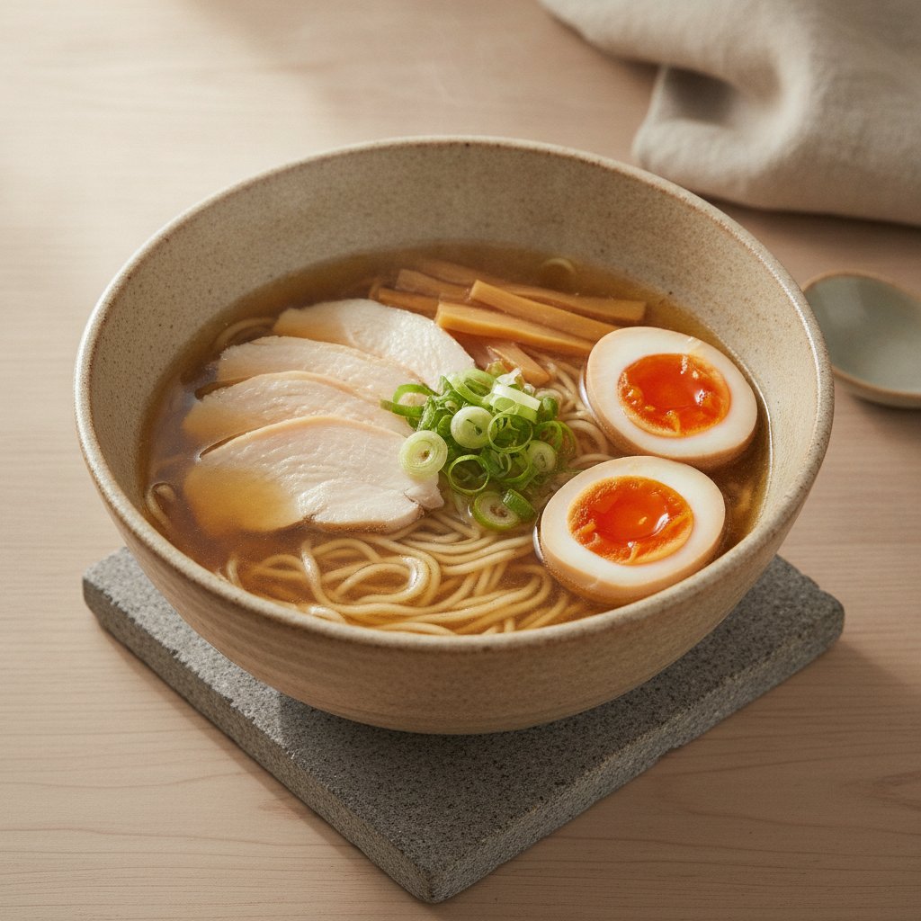 Salt Flavored Noodle Soup (Low-Calorie)