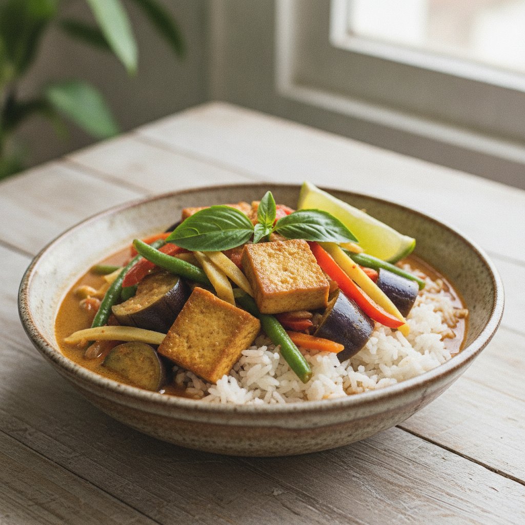 Thai Jungle Curry Vegetable Rice Bowl