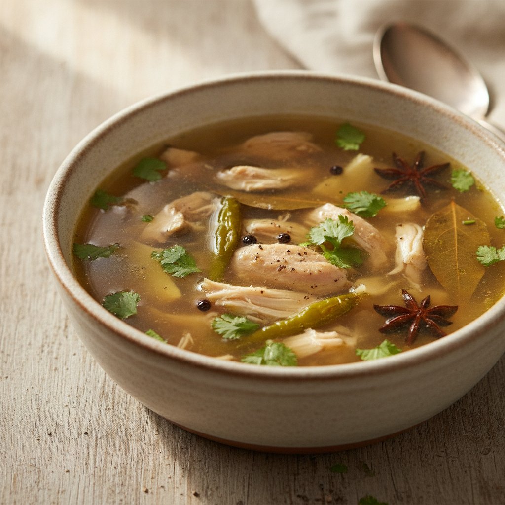 Spiced Chicken Clear Soup