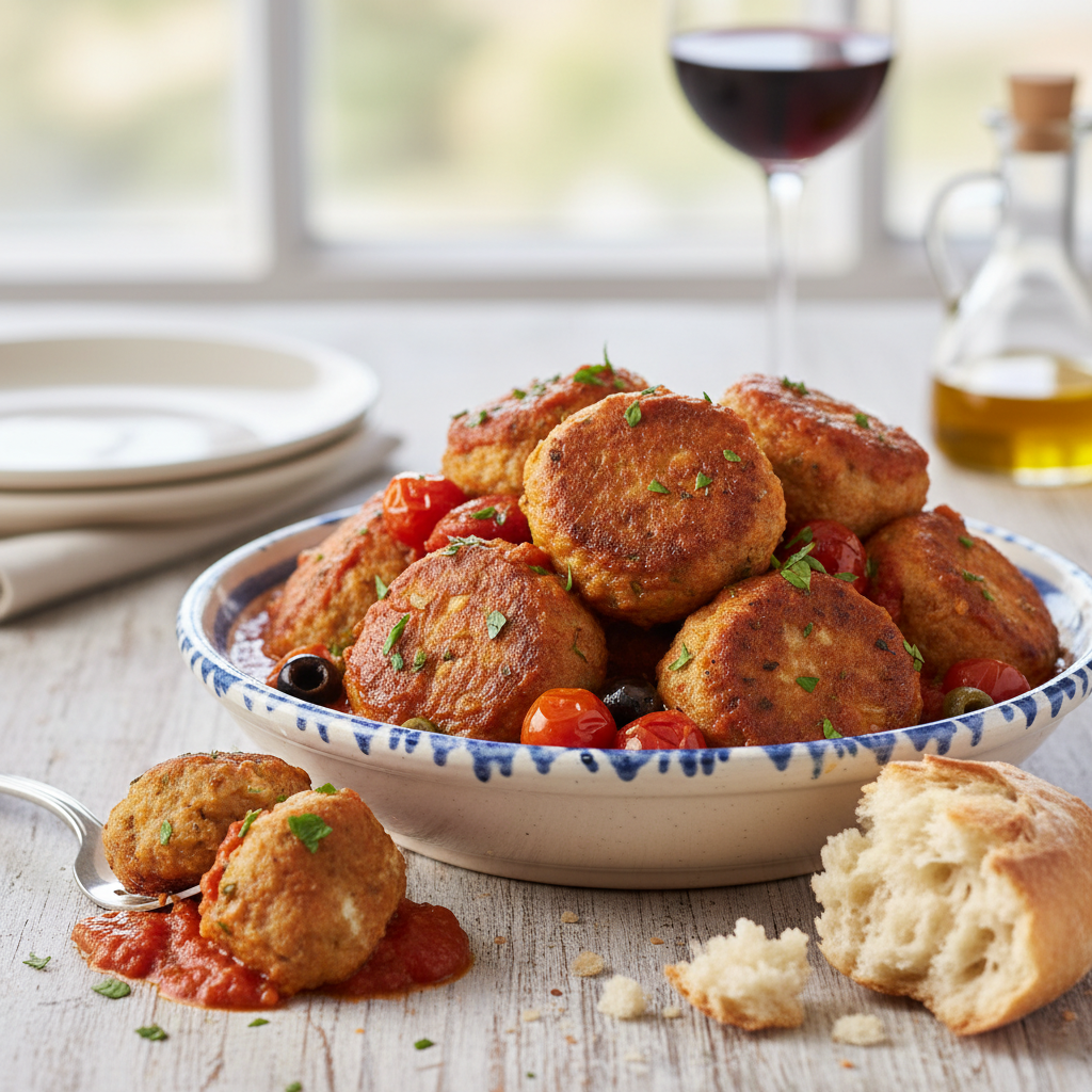 Polpette di Sarde al Pomodoro Siciliane