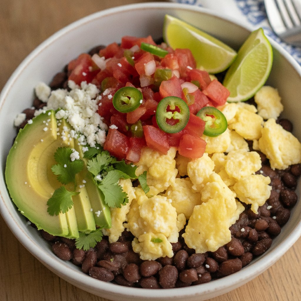Egg and Salsa Breakfast Bowl (Low-Calorie)