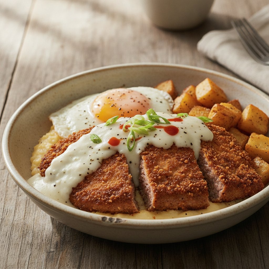 Country Fried Steak Breakfast Bowl