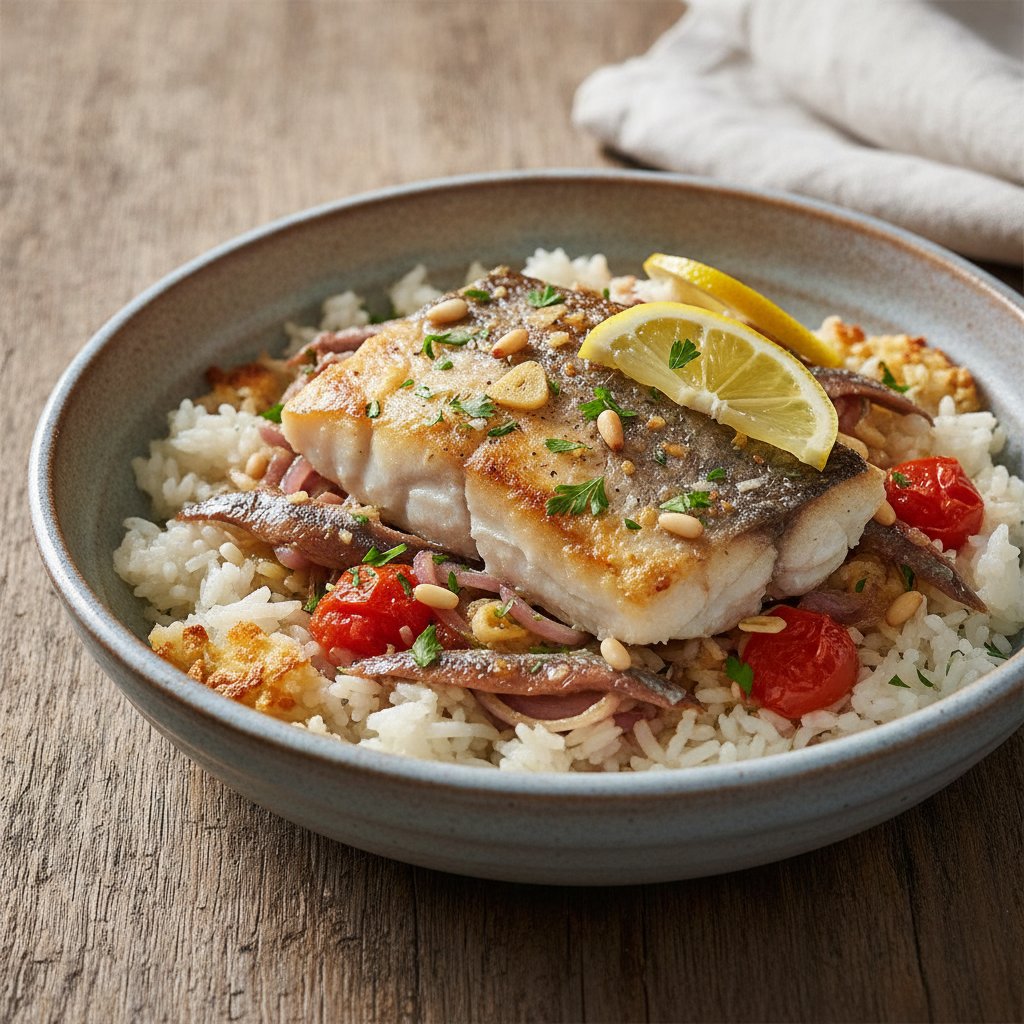Baked Anchovy Rice Bowl (Gluten-Free)